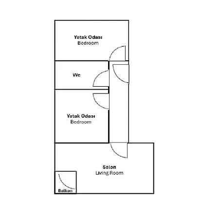 Lägenhet Location 2 Bedroom